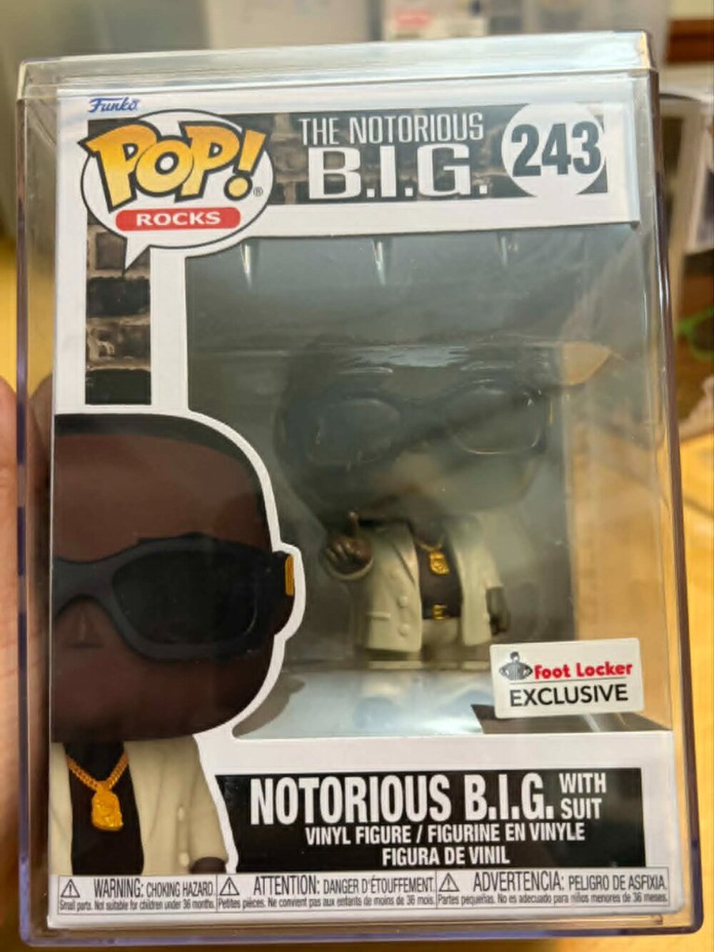 Funko Pop! Rocks: The Notorious B.I.G. with Suit #243 (Foot Locker Exclusive)